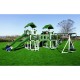 Swing Kingdom RL-1 Adventure Deluxe Tower Vinyl Swing Set  - 4 Color Options - rl1-adventure-swing-set-wg.jpg